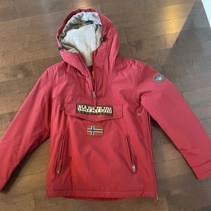 Napapijri - 'Rainforest Winter Pocket Jacket' , Burgundy color, size Medium